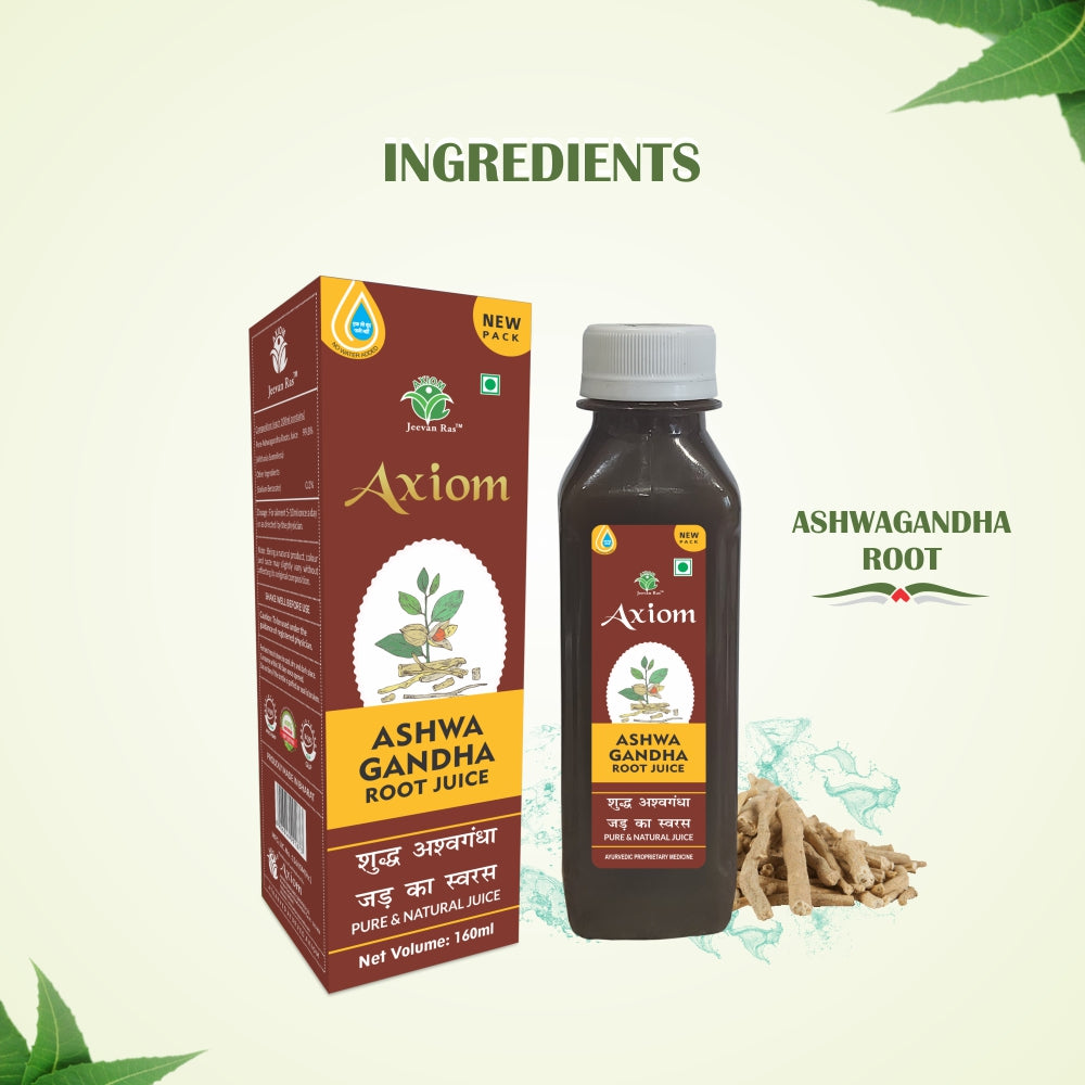 Axiom Jeevanras Ashwagandha Root Juice 160 ml