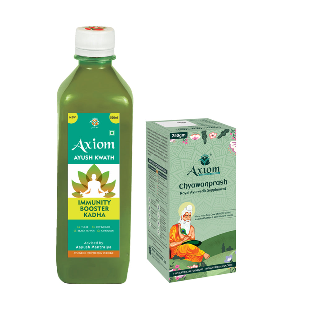 Axiom Chyawanprash 250gm & Ayush Kwath ( Immunity Booster Kadha ) 500ml