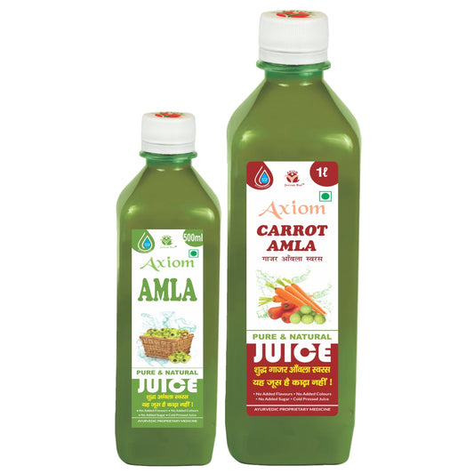 Eye Diseases Combo (Amla Pure Juice 500ml + Carrot Amla Juice 1000ml)