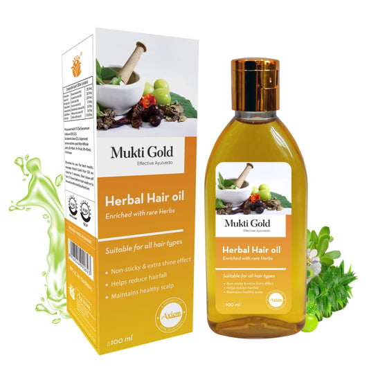 Mukti Gold Herbal Hair Oil 100ml