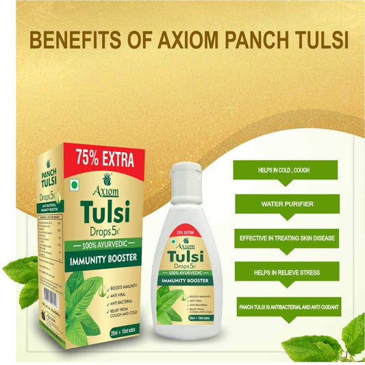 Axiom Panch Tulsi Drops 75% Extra Pack of 2